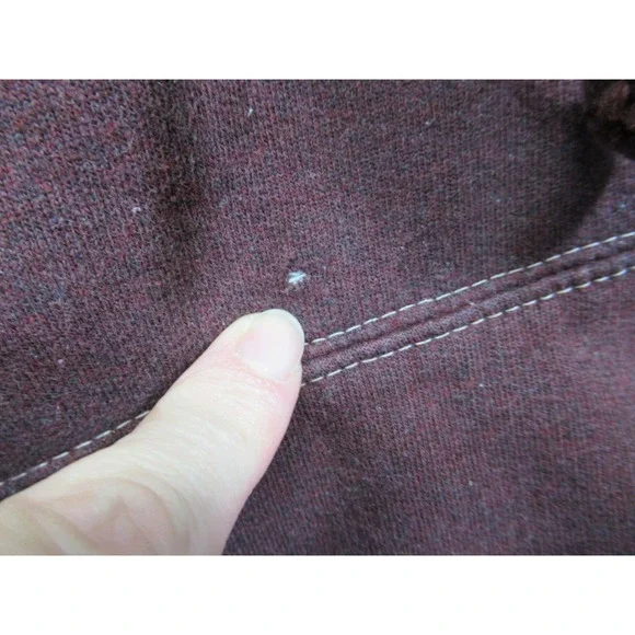 Vintage 90s Y2K Embroidered Oregon Trails Hoodie Sweatshirt Men L Brown Heavy - Picture 6 of 8